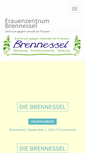 Mobile Screenshot of frauenzentrum-brennessel.de