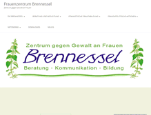 Tablet Screenshot of frauenzentrum-brennessel.de